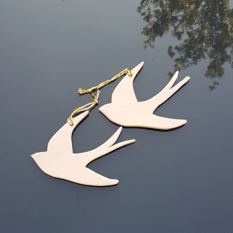 ceramique et dentelle hirondelles